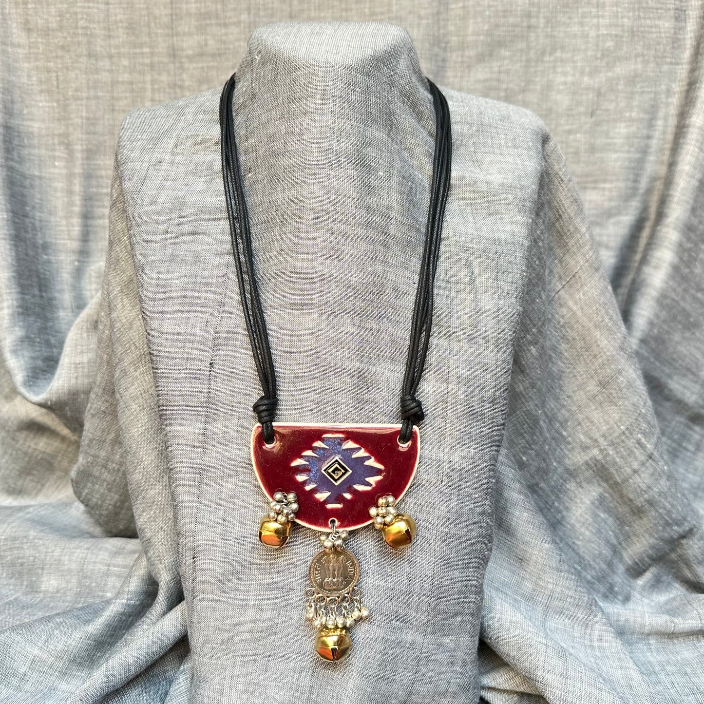 Azrakh Ardh Vratt Neckpiece