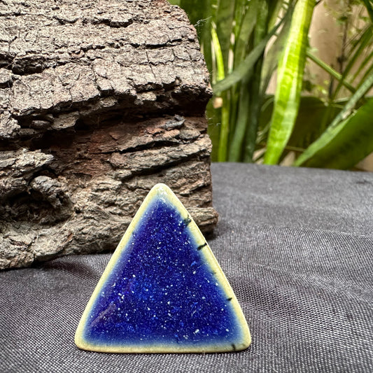 Midnight Triangle Ceramic Ring