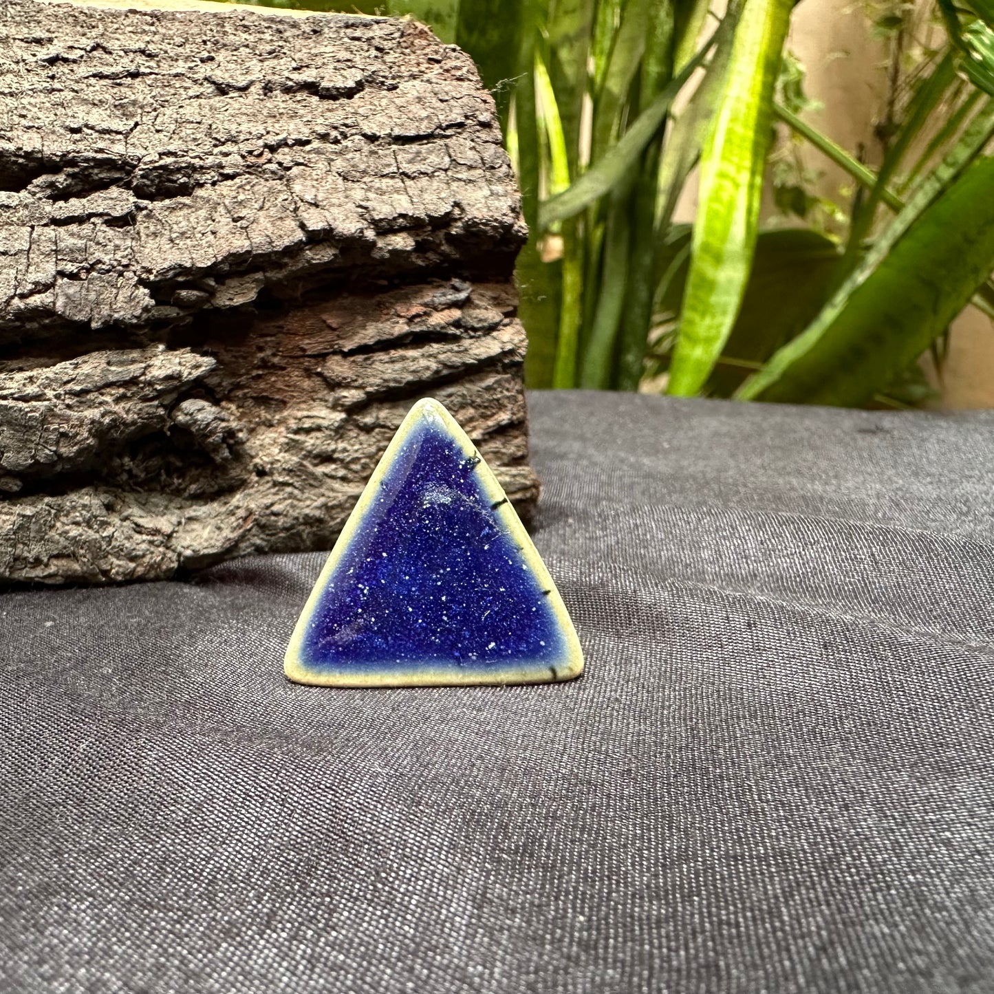 Midnight Triangle Ceramic Ring