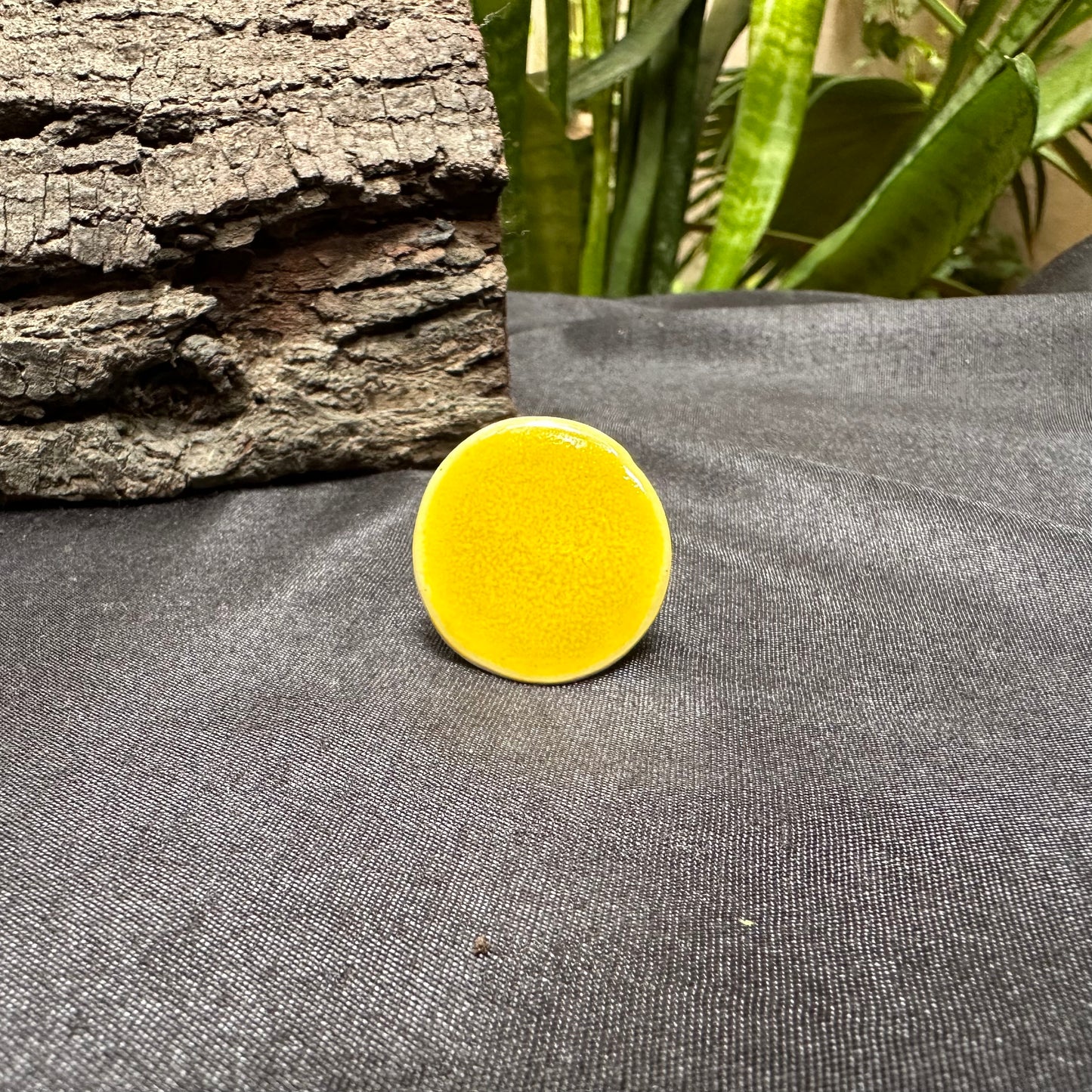 Sunshine Round Ceramic Ring